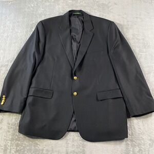 Lauren Ralph Lauren Blazer Mens 48R Wool Blend Gold Buttons Office Career